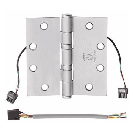ARCHITECTURAL CONTROL SYSTEMS McKinney 5 Knuckle Ball Bearing Full Mortise Hinge 4-1/2 x 4-1/2 Concealed Electric Through-Wire TA2714-4.5X4.5-26-1104